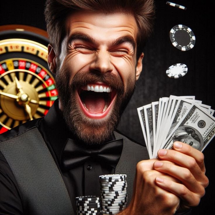 Ilustrasi pemain menikmati taruhan dan permainan slot online di minitototo dengan nyaman di ponsel